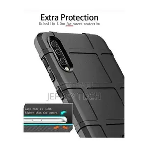 Rugged Shield Back Cover for Samsung Galaxy A70