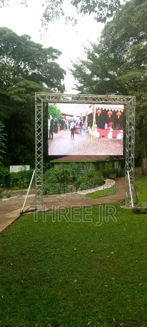 Led Panels on Goal Post Truss for Hire. Each Panel 0.5m