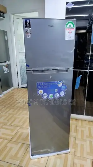 Mika 168L 2 Doors Top Freezer, Defrost (Direct Cool)Silver_