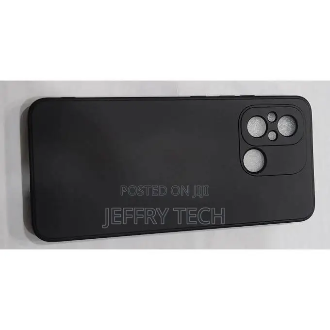 XIAOMI Redmi 12c Silicon Protective Back Case-Black