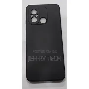 XIAOMI Redmi 12c Silicon Protective Back Case-Black