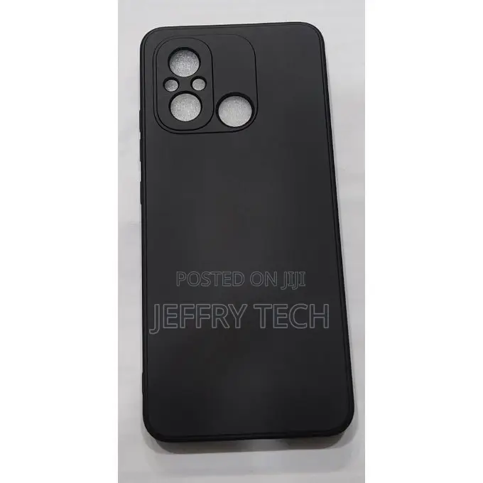 XIAOMI Redmi 12c Silicon Protective Back Case-Black
