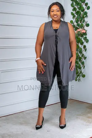 Grey Sleeveless Waterfall