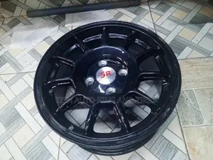 Black SR 14 Inch Rims Fitting Vitz,Demio, Nissan Note, Passo