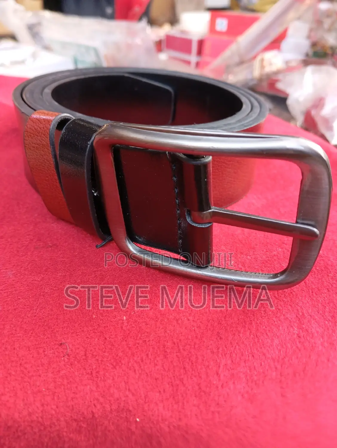 Double Sided Leather Belt.