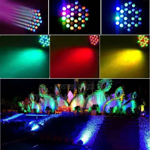 Par Can RGB Led Disco Lights. 36 Watts
