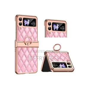 Samsung Galaxy Z Flip 4 5g Leather Case With Ring Holder