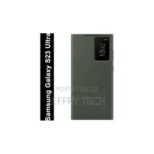Samsung Galaxy S23 Ultra 5g Sensor Leather Smart Clear View