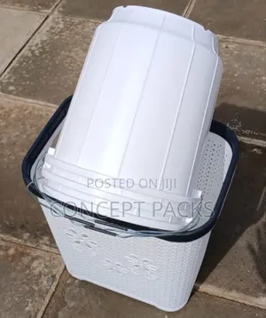 3pcs (20 Litres) Buckets + 1 Laundry Basket Set
