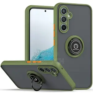 Galaxy A34 5G Case With Ring Holder Kickstand Matte Back Sof