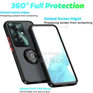 Oppo Reno11 F 5G / Reno 11F 5G Case With Ring Holder, PC +TP