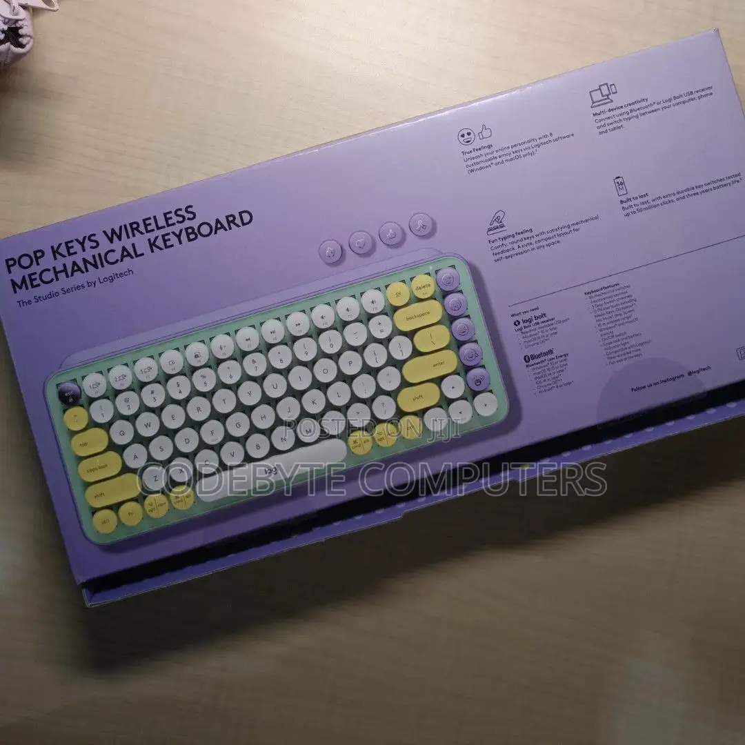 Logitech POP KEYS Wireless Keyboard/Customizable Emoji Keys