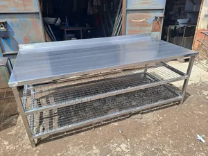 Stainless Steel Worktable With Cooling Racks for Bakery