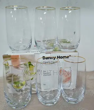*410ml Stemless Glass / Tumbler With Gold Lining