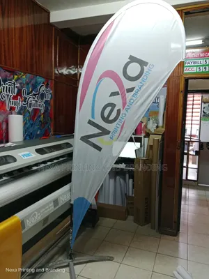 Outdoor Printed Teardrops With Stands