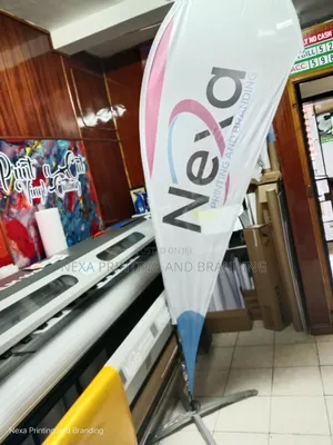 Outdoor Printed Teardrops With Stands