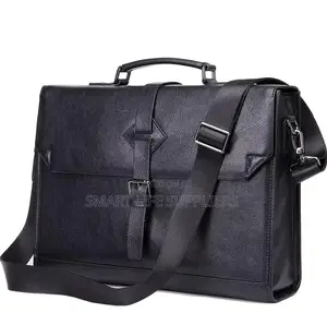 Natural Leather Business Office 14 Inch Laptop Briefcase
