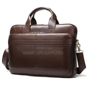 Leather Shoulder Coffee Brown Bag
