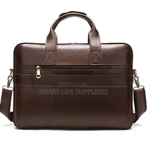 Leather Shoulder Coffee Brown Bag