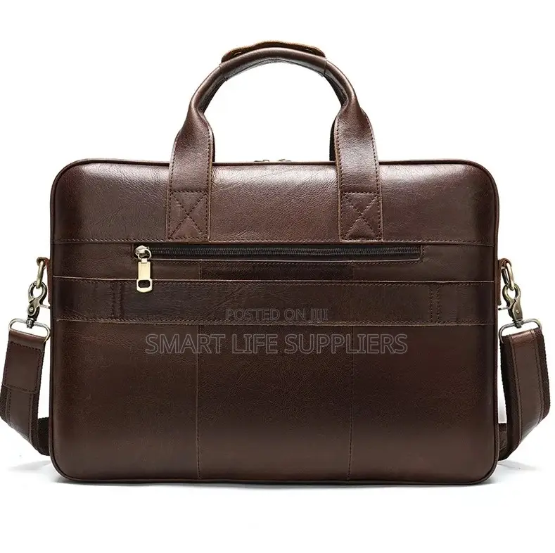 Leather Shoulder Coffee Brown Bag