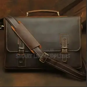 16′′ Genuine Leather Hand and Shoulder Laptop Bag