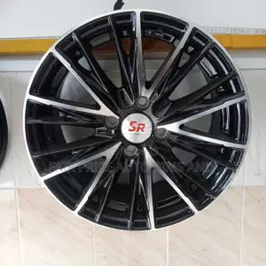 Rims Size 15/4/100 Black Silver and Black 6sporks