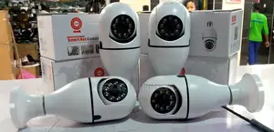 360 PTZ V380 Wifi Indoor Bulb Nanny Camera With Two Way Talk