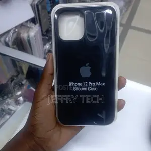 iPhone 12 Pro Max Black Soft Silicone Case