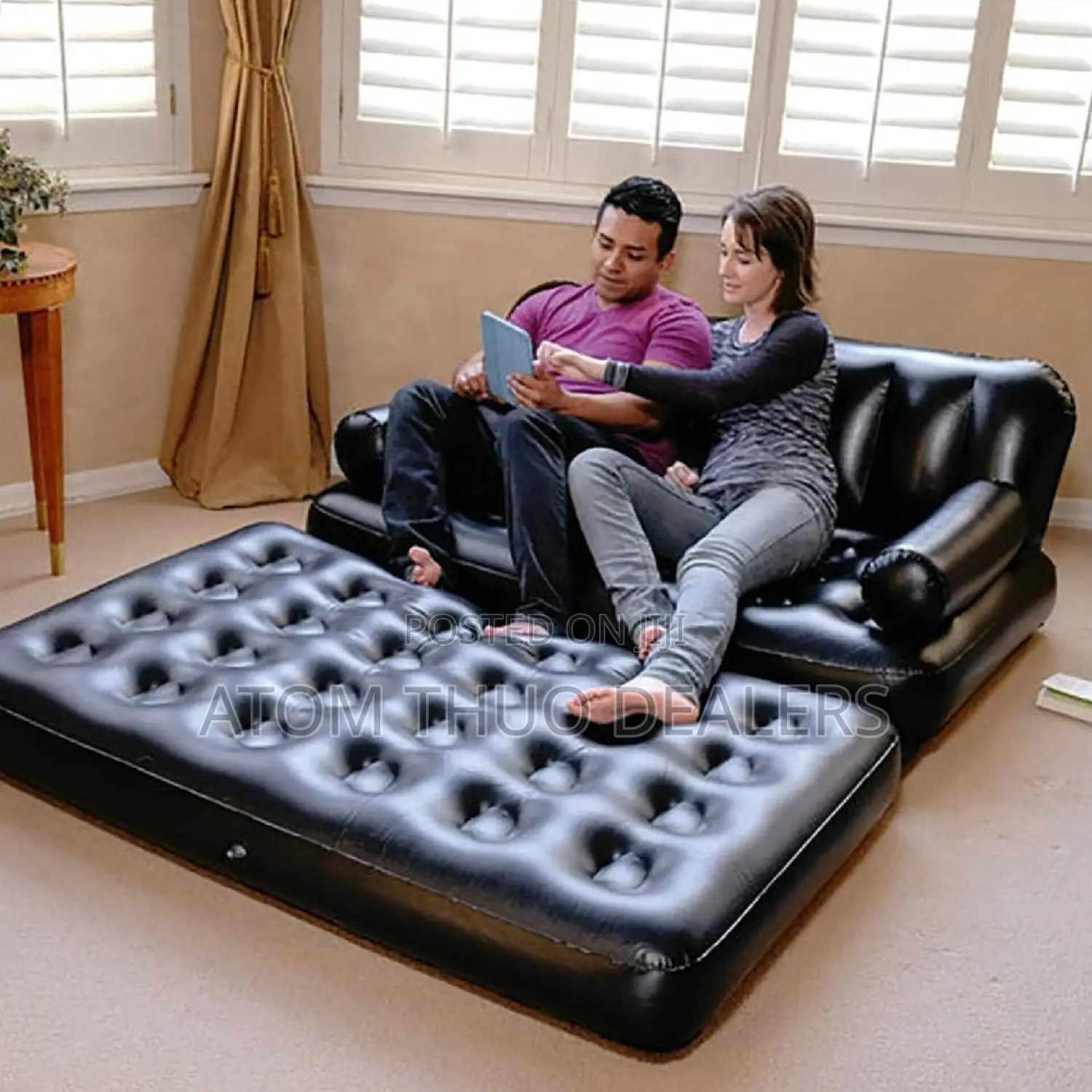 2 Seater Bestway Inflatable Pullout Sofa With Electric Pump