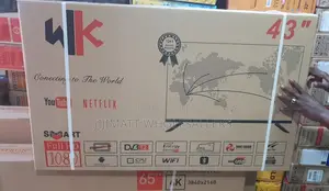 43inches WK Smart Tv Frameless Bluetooth 13months Warranty