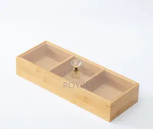 3 Slot Wooden Tea Bag / Candy Organizer