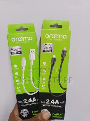 Oraimo Type C Lightening Cable Fast Charging 1metres Long