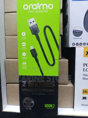 Oraimo Micro USB Cable 2 Metres Long