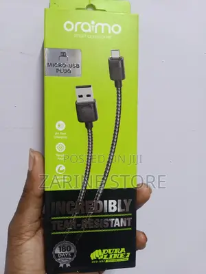 Oraimo Micro USB Cable Fast Charging 1metres Long