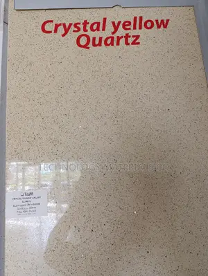 Crystal Yellow GALAXY Quartz Stone(9.8ft*2.1ft*16mm)