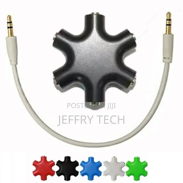 6 in 1 3.5mm Jack Audio Splitter Adapter