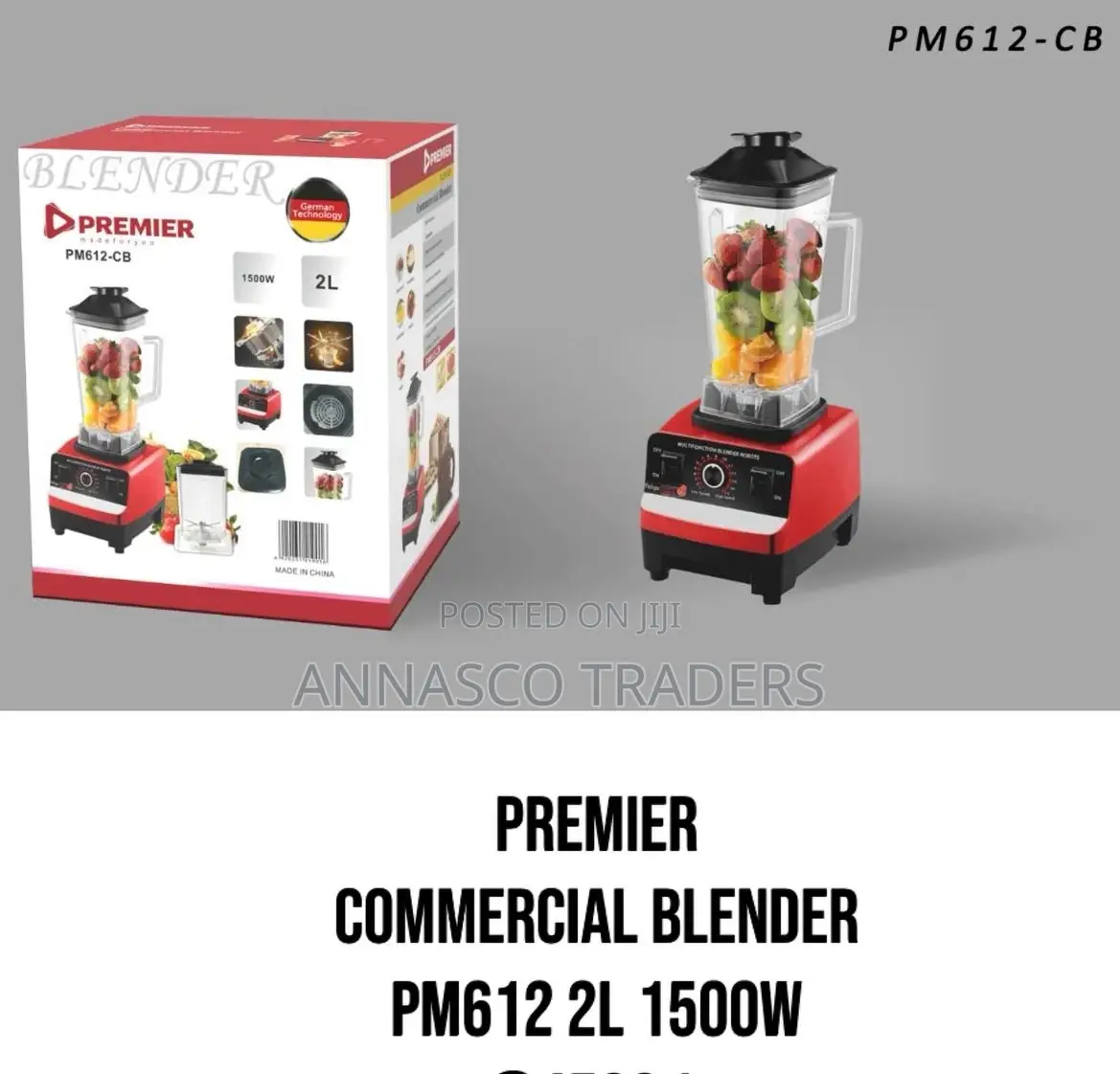 Premier Commercial Blender 2L 1500W