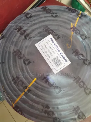 2.5mm Flex Cable, 3 Core, Black, 100 Yards