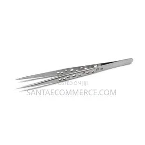 Straight Pointed Precision Tweezers With Holes