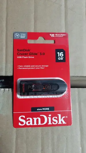 New 16gb Sandisk Gruzer Glide 3.0 Flash Drive.