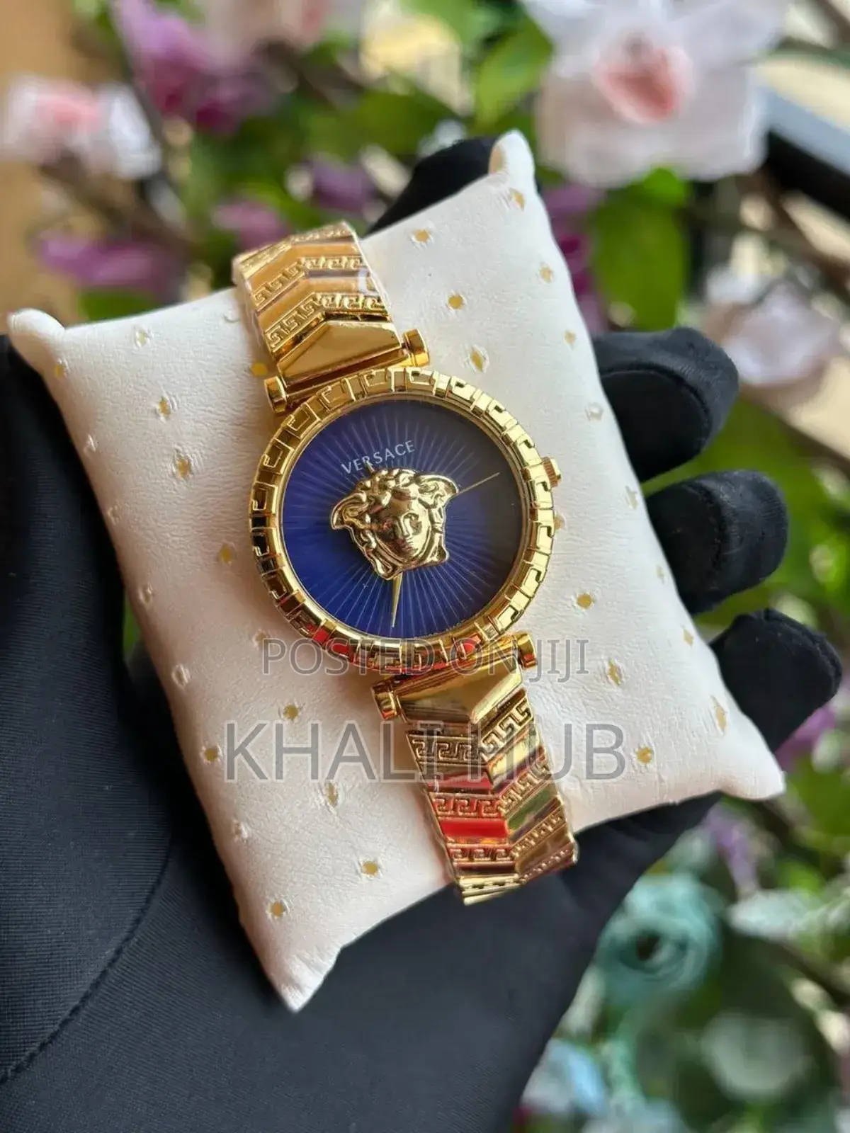 Ladies Blue Face Versace Watch