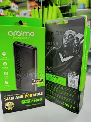 SLIM AND PORTABLE 10000mah Oraimo Powerbank