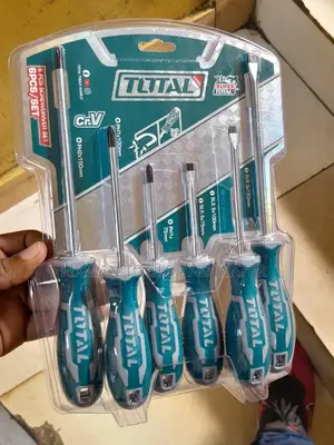 Chrome Screw Driver Set 6pcs Star/ Flat
