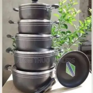 TC Non-Stick Black Coated Cooking Pot 14pcs