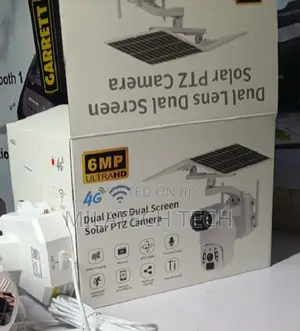 4g 6mp Ubox Dual Lens Dual Screen Solar PTZ Camera 4g;']\