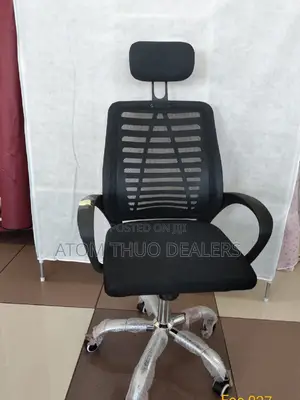 Secretarial Mesh Office Chair With Headrest