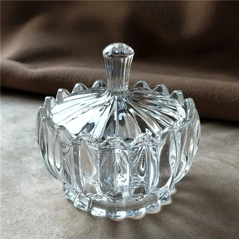 Elegant Glass Sugar / Candy Dish