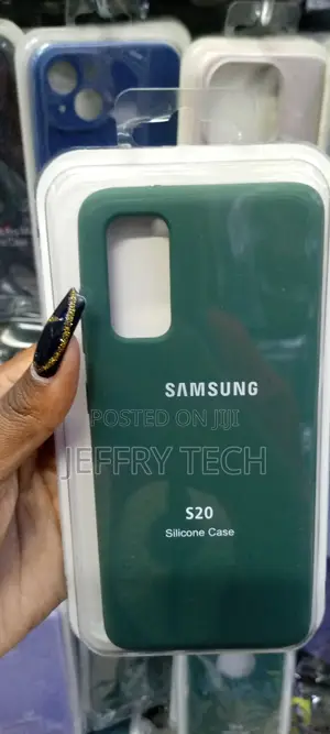 Soft Silicone Green Case Cover for Samsung Galaxy S20 MMM