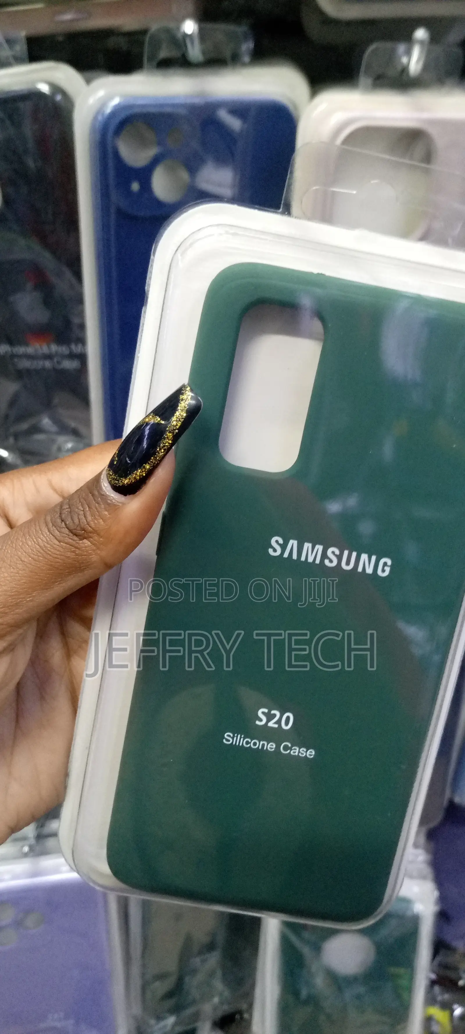 Soft Silicone Green Case Cover for Samsung Galaxy S20 MMM