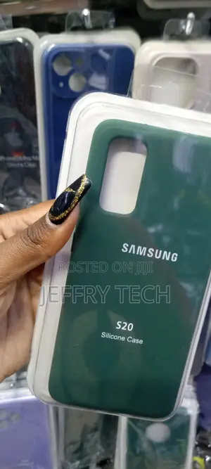 Soft Silicone Green Case Cover for Samsung Galaxy S20 MMM